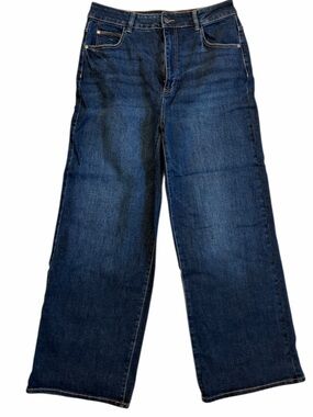 WELL WORN WIDE LEG HIGH RISE Blue Jeans Denim INSEAM 31.5” Size 12 32